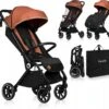Lionelo Buggy Cloe - Kinderwagen Premium + - Tot 22 Kg - Verstelbare Rugleuning - 5-punts Veiligheidsgordels - Grote Zwenkwielen - Klamboe - Bekerhouder - Lichtgewicht - Compact - Waterdicht