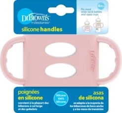 Dr. Brown's Siliconen Handvat Voor Brede Halsfles - Roze -Babyproducten Serie Winkel 1200x1104 6