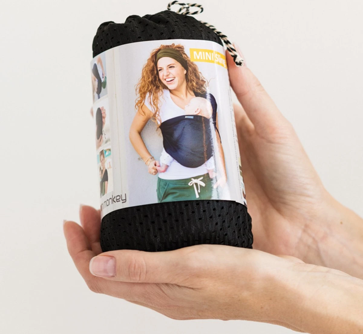 Minimonkey Mini Sling Draagzak - Zwart 9 Minimonkey Mini Sling Draagzak - Zwart - Afbeelding 7