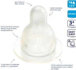 Difrax 1-2-3 Doseerspeen Natural - 2st -Babyproducten Serie Winkel 1200x1114 3