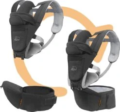 Deryan Pack Luxe Ergonomische Draagzak Babydrager + Opbergvakjes Grijs -Babyproducten Serie Winkel 1200x1120 3