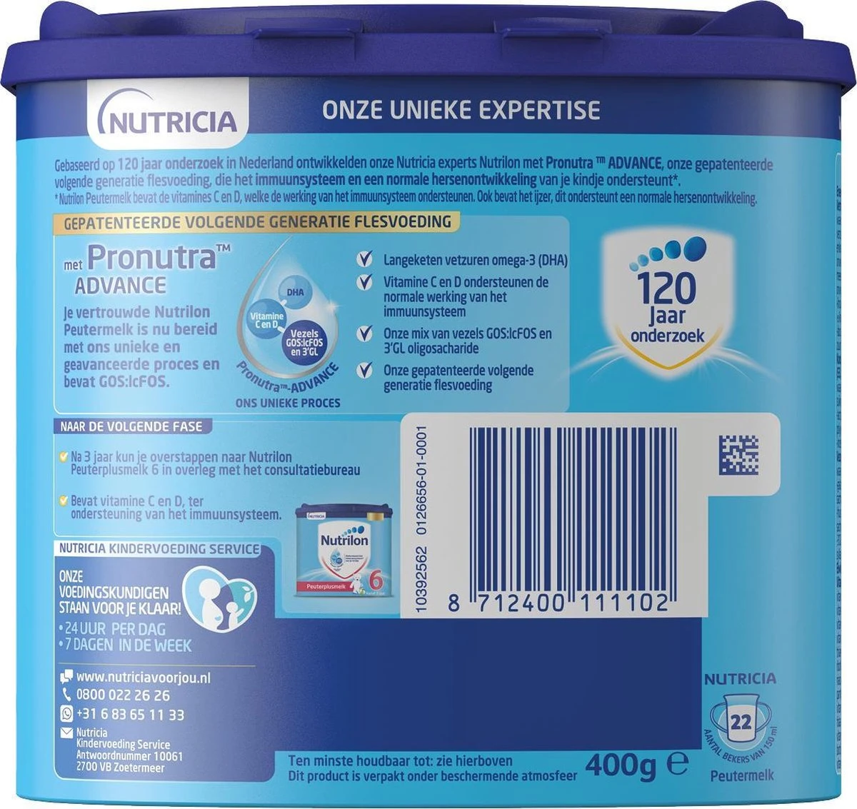 Nutrilon 5 Peuter Groeimelk Vanille Poeder 2 X 400 Gram 8 Nutrilon 5 Peuter Groeimelk Vanille Poeder 2 X 400 Gram - Afbeelding 6