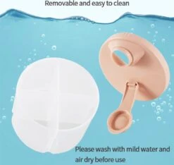 Without Lemon - Baby Melkpoeder Doseer Box - Voeding Bewaardoos - Schenkdop - 4 Compartimenten - Roze -Babyproducten Serie Winkel 1200x1135 8