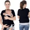 Baby Mama Draagdoek Zwart - Rekbaar - Biologisch Katoen - Ergonomisch - Draagzak - Tot 15KG -Babyproducten Serie Winkel 1200x1136 4