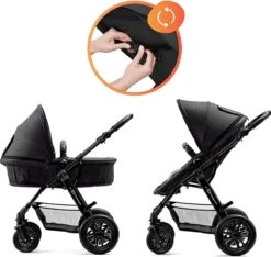 Kinderkraft Moov 3 In 1 Kinderwagen - Inclusief Autostoel - Black -Babyproducten Serie Winkel 1200x1137 4
