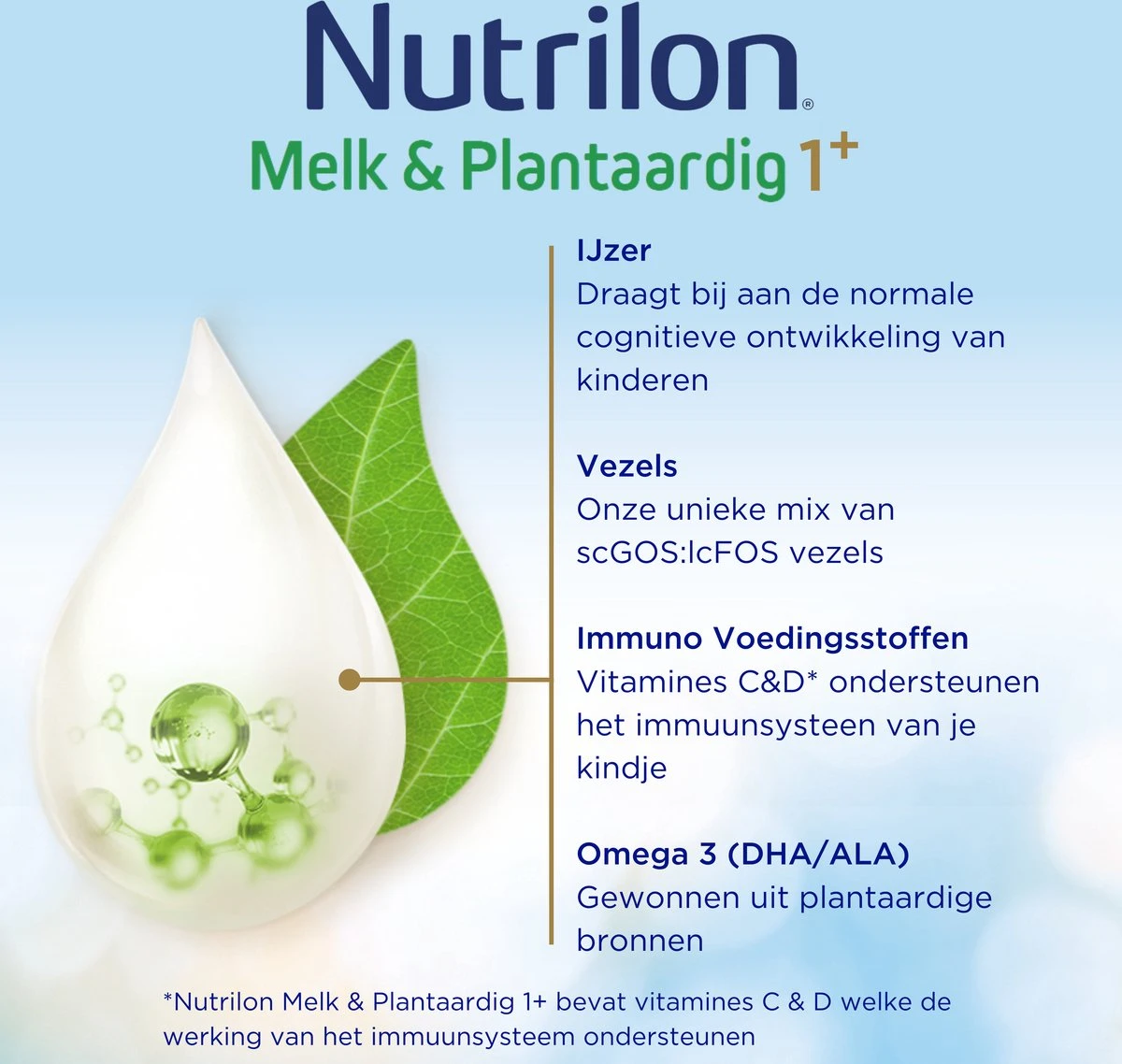 Nutrilon Melk & Plantaardig 1+ - Dreumesdrink Vanaf 12 Maanden - 800 Gram 8 Nutrilon Melk & Plantaardig 1+ - Dreumesdrink Vanaf 12 Maanden - 800 Gram - Afbeelding 6