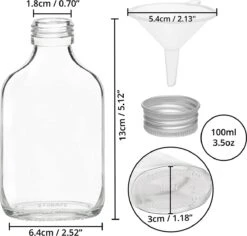 Belle Vous Mini 100ml Glazen Flask Likeur Flessen Met Zilveren Doppen & Trechter (20 Pak) – Lege Schroefdop Miniatuur Flessen Voor Huwelijk & Feesten – Alcohol, Schnaps, Whisky, Shots & Drankjes 9 Belle Vous Mini 100ml Glazen Flask Likeur Flessen Met Zilveren Doppen & Trechter (20 Pak) – Lege Schroefdop Miniatuur Flessen Voor Huwelijk & Feesten – Alcohol, Schnaps, Whisky, Shots & Drankjes -Babyproducten Serie Winkel 1200x1145 4