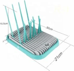Nevi Afdruiprek Met Lekbak - Afdruipmat Voor 10 Flessen - Opvouwbaar Droogrek Babyfles - Inclusief Afwasborstel -Babyproducten Serie Winkel 1200x1147 4