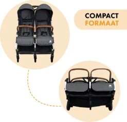 Deryan Luxe Rolo X2 Dubbele Buggy - Duo Buggy - Grijs -Babyproducten Serie Winkel 1200x1156 3
