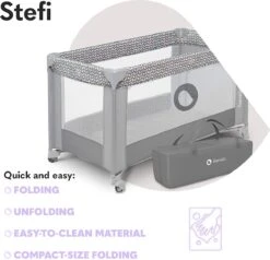 Lionelo Stefi - Campingbedje - 125x65cm - Tot 15kg - Transporttas -Babyproducten Serie Winkel 1200x1156 5