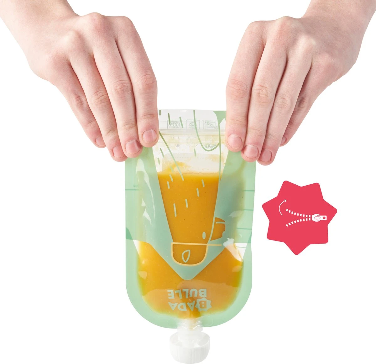 Badabulle 15 Stuks Herbruikbare Knijpzakjes B004500 12 Badabulle 15 Stuks Herbruikbare Knijpzakjes B004500 - Afbeelding 10