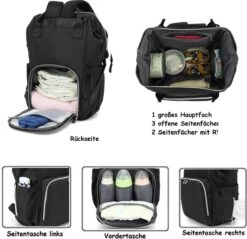 Massi Miliano Luiertas Unisex Zwart (M-22003-6) 8 Massi Miliano Luiertas Unisex Zwart (M-22003-6) -Babyproducten Serie Winkel 1200x1162