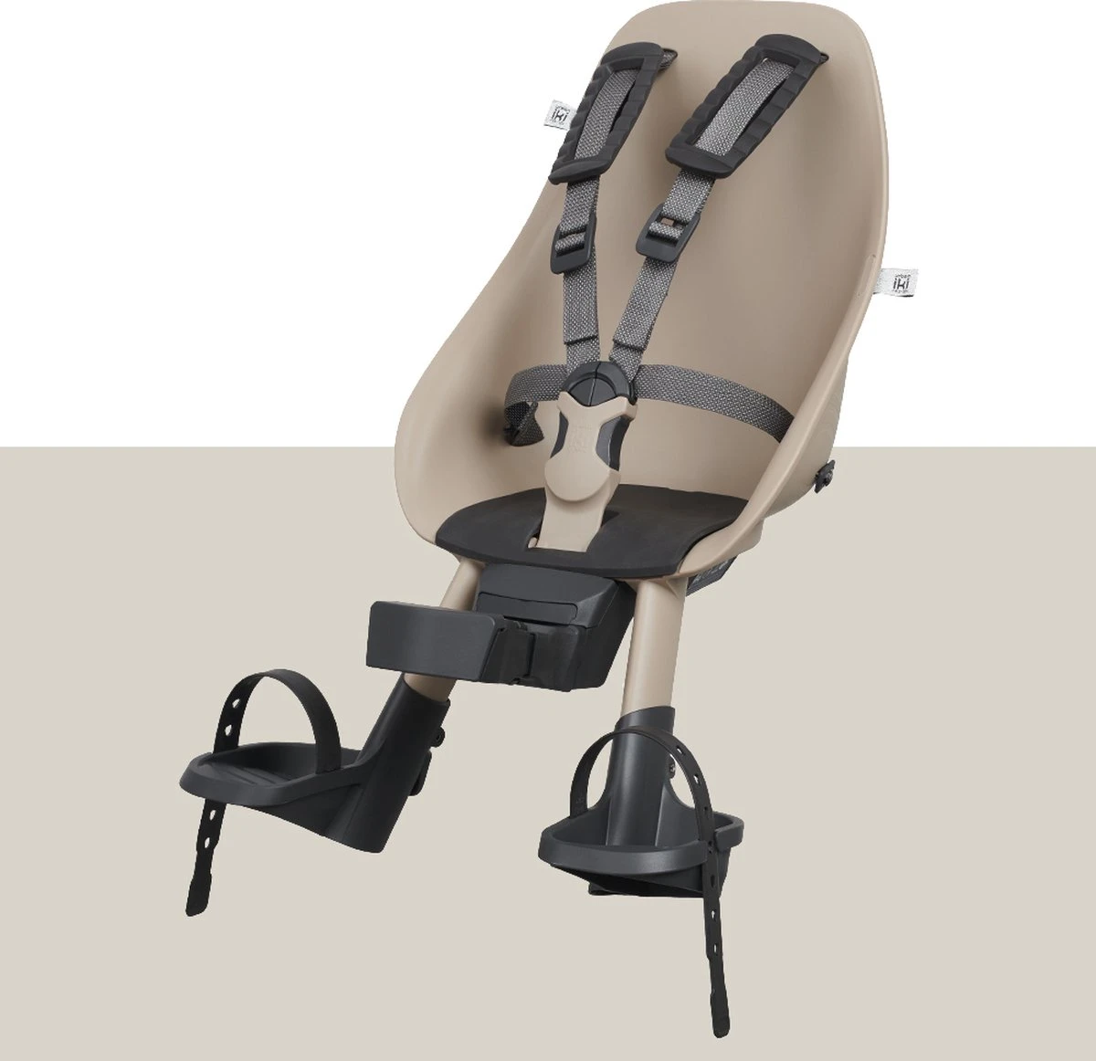 Urban Iki Fietsstoeltje Voor - Inaho Beige/ Bincho Black 3 Urban Iki Fietsstoeltje Voor - Inaho Beige/ Bincho Black