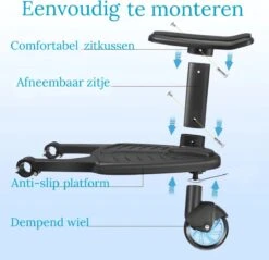 Vosoi - Meerijdplankje - Kinderwagen - Buggy's - Zitje - Onderweg - 1 Wiel - Kinderwagen Accessoires -Babyproducten Serie Winkel 1200x1163 1