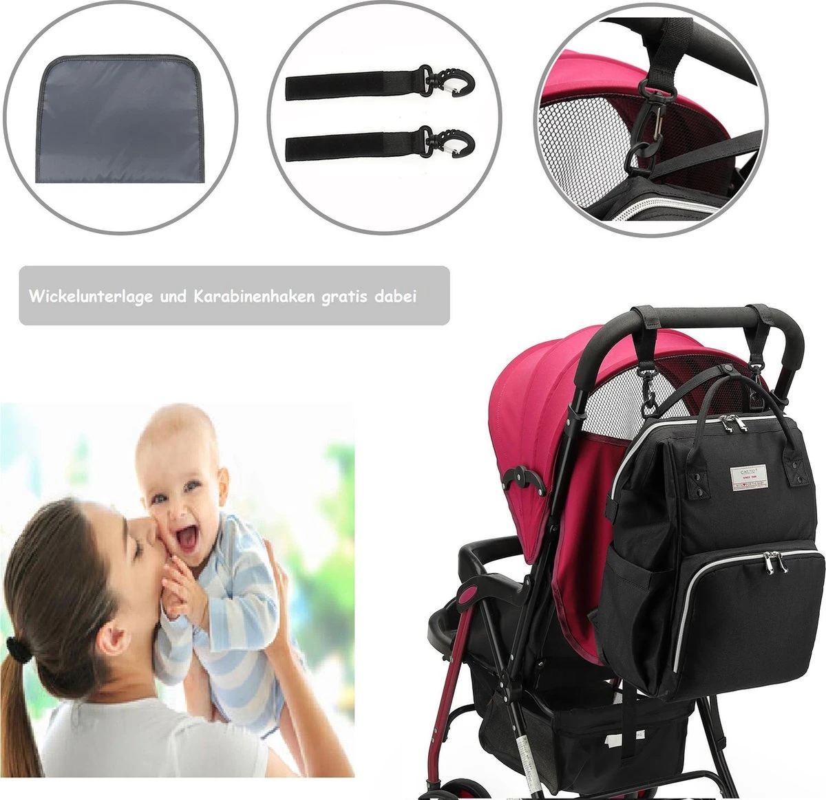 Massi Miliano Luiertas Unisex Zwart (M-22003-6) 6 Massi Miliano Luiertas Unisex Zwart (M-22003-6) - Afbeelding 4