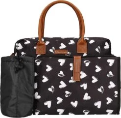 Kidzroom Black And White Luiertas - Zwart - Ophanglussen Kinderwagen - Verschoonmatje - Verstelbare Schouderband -Babyproducten Serie Winkel 1200x1164