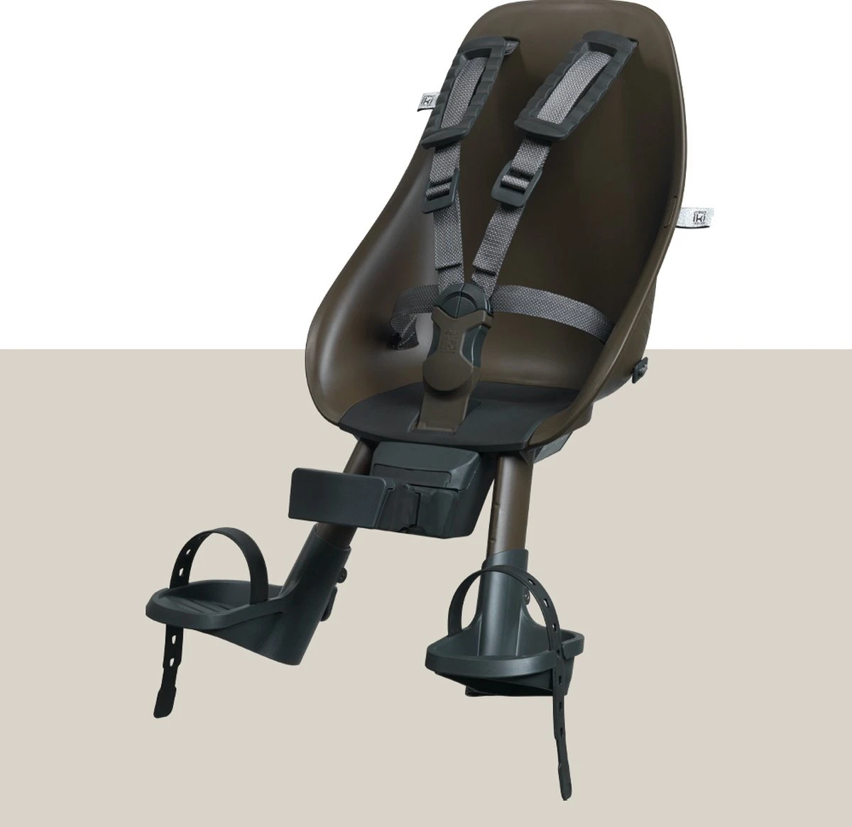 Urban Iki Fietsstoeltje Voor - Koge Brown/Bincho Black 3 Urban Iki Fietsstoeltje Voor - Koge Brown/Bincho Black