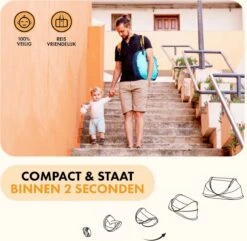 Deryan Peuter Luxe Campingbedje – Inclusief Zelfopblaasbare Matras - Ocean -Babyproducten Serie Winkel 1200x1170 4