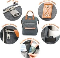 Periwinkle - Luiertassen - Waterproof Baby Verzorgingstas - Baby Rugzak - Luiertas - Verzorgingstas - Linnen - Bordeaux 25 Periwinkle - Luiertassen - Waterproof Baby Verzorgingstas - Baby Rugzak - Luiertas - Verzorgingstas - Linnen - Bordeaux -Babyproducten Serie Winkel 1200x1173 1