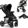 Lionelo Annet Plus - Kinderwagen 2in1 - Inklapsysteem - XXL Dakje - Tot 22 Kg