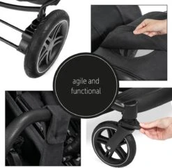 Hauck Uptown Duo Melange Broertje/zusje Kinderwagen Black -Babyproducten Serie Winkel 1200x1177 6