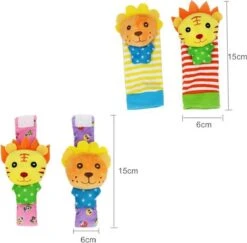 Baby Rammelaar | Baby Rammelaar Sokjes En Rammelaar Armbanden|4-delig Rammelaar Set|Pols- En Voetrammelaar Set| 0 T/m 24 Maanden | Babyarmband | Babysokken | Babykleding|Pasgeboren Baby| Baby Gift Set -Babyproducten Serie Winkel 1200x1179 1