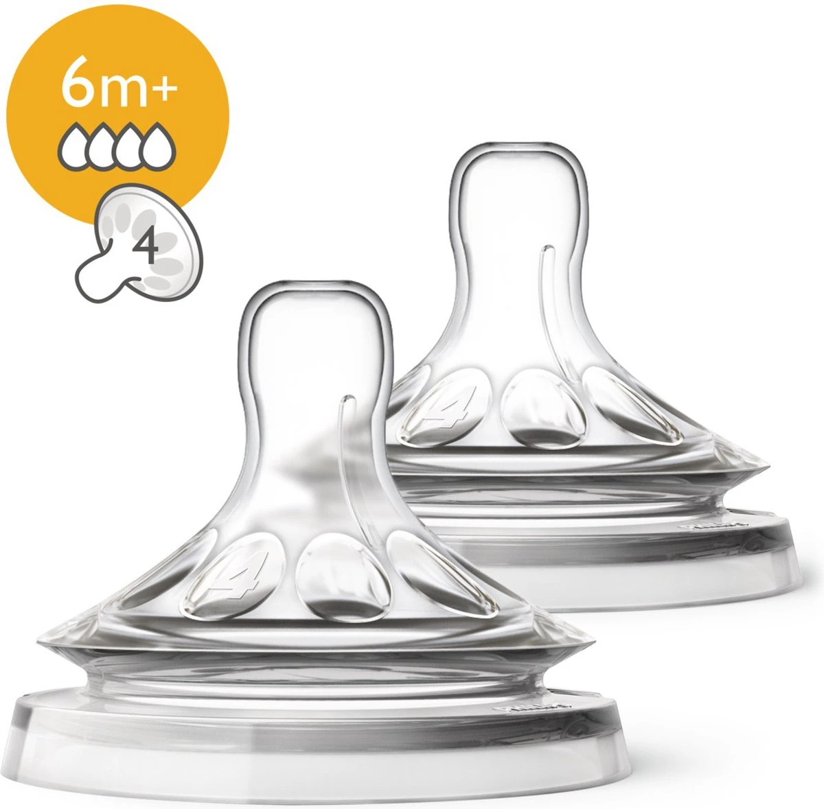 Philips Avent SCF044/27 Natural Speen - 6m+ - 2 Stuks 3 Philips Avent SCF044/27 Natural Speen - 6m+ - 2 Stuks