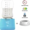 MyBambini's Bottle Warmer Pro™ - Draagbare Baby Flessenwarmer Voor Onderweg - Blauw - Geschikt Voor Smalle Hals Flessen Van Dr. Brown's, Difrax, Medela & Nanobebe