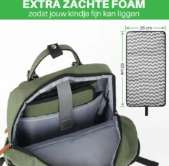 Brisby Slijtvaste Luiertas – Verzorgingstas – Met Buggymontage - Groen -Babyproducten Serie Winkel 1200x1179 5
