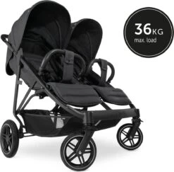 Hauck Uptown Duo Melange Broertje/zusje Kinderwagen Black -Babyproducten Serie Winkel 1200x1180 12