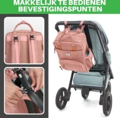 Brisby Slijtvaste Luiertas – Verzorgingstas – Met Buggymontage - Roze 17 Brisby Slijtvaste Luiertas – Verzorgingstas – Met Buggymontage - Roze -Babyproducten Serie Winkel 1200x1181 1
