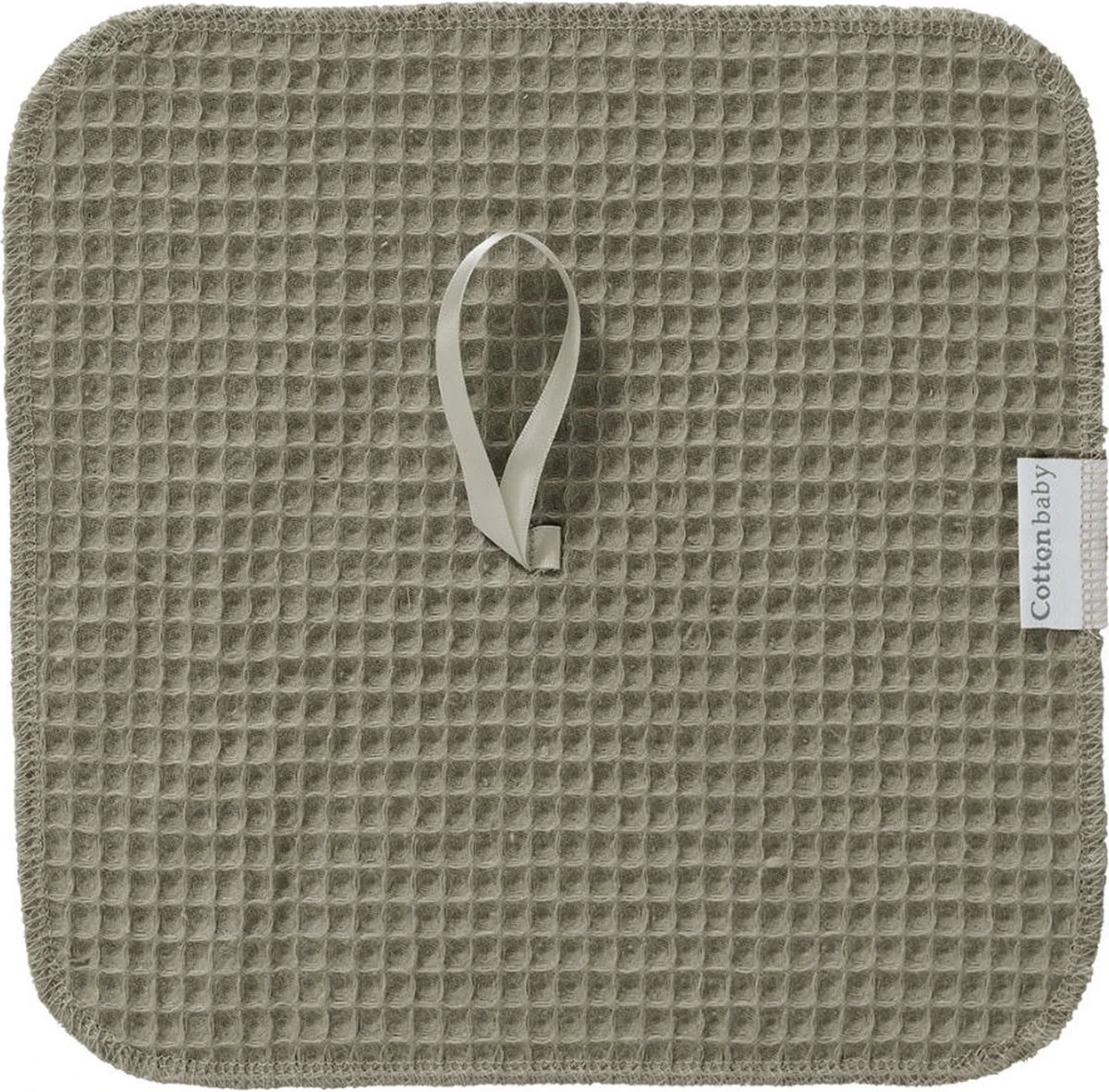 Cottonbaby - Speendoekje - Wafel - Mosgroen/roomwit - Per Set Van 2 5 Cottonbaby - Speendoekje - Wafel - Mosgroen/roomwit - Per Set Van 2 - Afbeelding 3