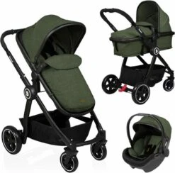 Baninni Kinderwagen Otto 3 In 1 Olive Green -Babyproducten Serie Winkel 1200x1187 5