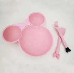 Merkloos Peuter Baby Dinerbord-Servies Voor Kinderen-Eetset Voor Kinderen-Kinderserviesset-3 Delig-Duurzaam-Eco Friendly-Tarwe-Minnie-Roze -Babyproducten Serie Winkel 1200x1188 12