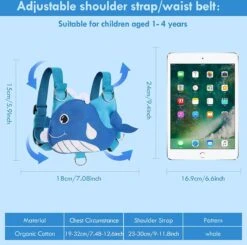 Veiligheidstuigje, Rugzakje. Veiligheidslijn Voor Kinderen, Polsband En Riem. Voorkomt Verdwalen Of Weglopen Van Uw Kind. -Babyproducten Serie Winkel 1200x1188 8