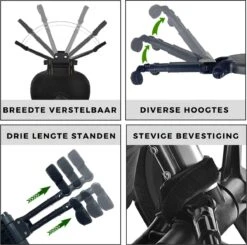 Merkloos Kinderwagen/Buggy Meerijdplankje - Kant & Klaar - In Elkaar Gezet - Universeel – Met Zitje – Verstelbaar – Zwart -Babyproducten Serie Winkel 1200x1191 3