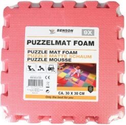 Benson 9 Stuks Zwarte Puzzel Vloertegels Foam 30 X 30 Cm - Puzzel Speelmat - Baby/peuter Speelgoed Matten -Babyproducten Serie Winkel 1200x1192