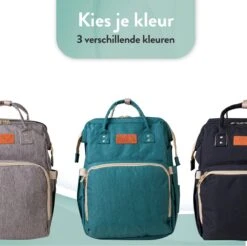 Luiertas Rugzak - Monx Luiertas Verzorgingstas Met Uitklapbaar Babybedje - Overzichtelijke Luierrugzak Extra Buggy En Kinderwagen Haken Inclusief Geïsoleerde Flessenhouder - Groen -Babyproducten Serie Winkel 1200x1194 3