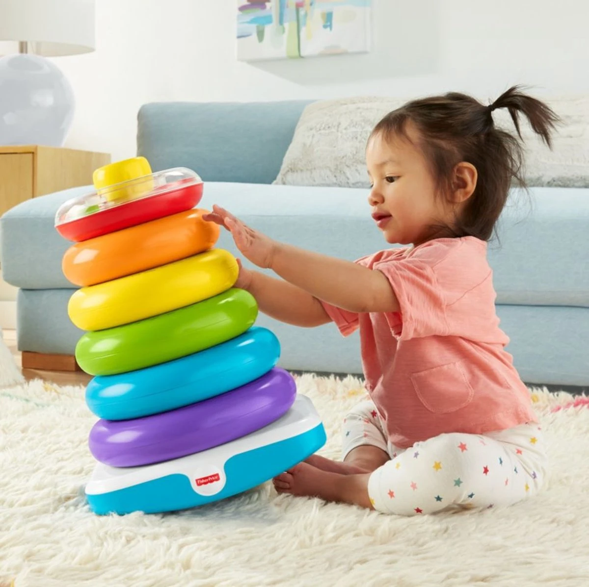 Fisher Price Fisher-Price Stapelringen - Grote Kleurenringpiramide 17 Fisher Price Fisher-Price Stapelringen - Grote Kleurenringpiramide - Afbeelding 15