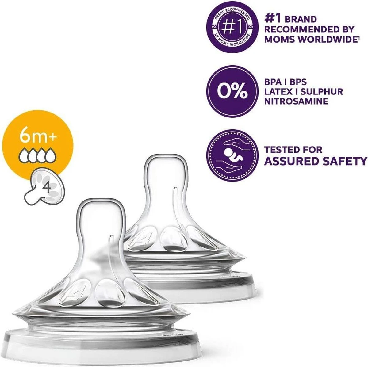 Philips Avent SCF044/27 Natural Speen - 6m+ - 2 Stuks 16 Philips Avent SCF044/27 Natural Speen - 6m+ - 2 Stuks - Afbeelding 14