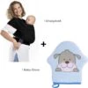 Merkloos Baby Draagdoek - Babywrap - Baby Carrier - Babydrager - Buikdrager Baby – Baby Draagzak - Baby Sling | Ergonomisch | Met Tasje | Zwart -Babyproducten Serie Winkel 1200x1197 9