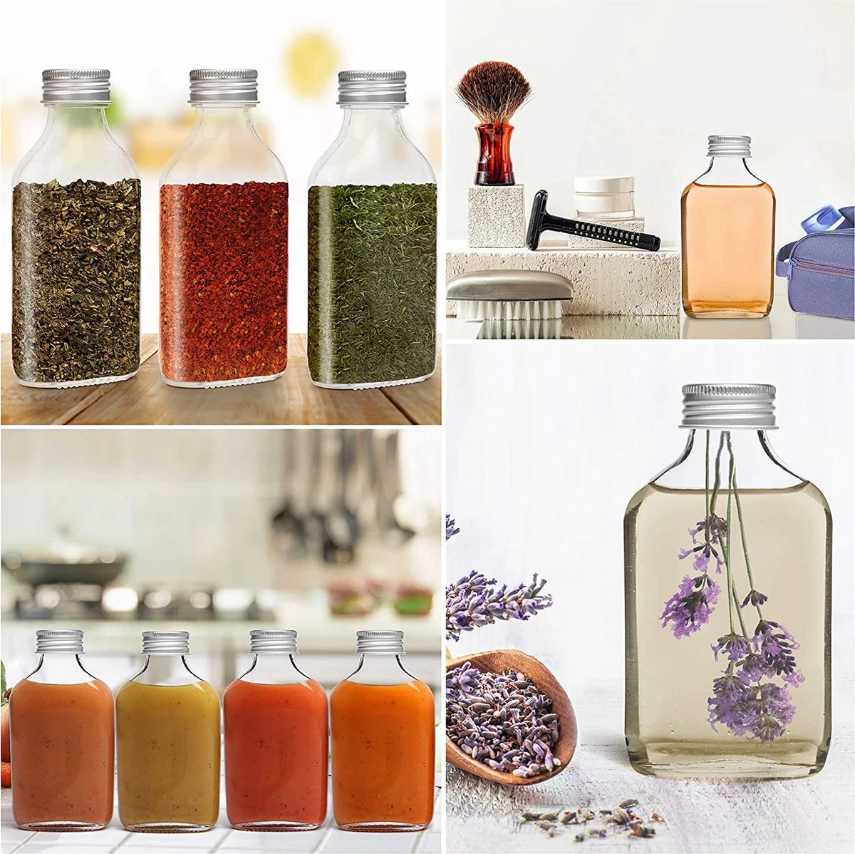 Belle Vous Mini 100ml Glazen Flask Likeur Flessen Met Zilveren Doppen & Trechter (20 Pak) – Lege Schroefdop Miniatuur Flessen Voor Huwelijk & Feesten – Alcohol, Schnaps, Whisky, Shots & Drankjes 7 Belle Vous Mini 100ml Glazen Flask Likeur Flessen Met Zilveren Doppen & Trechter (20 Pak) – Lege Schroefdop Miniatuur Flessen Voor Huwelijk & Feesten – Alcohol, Schnaps, Whisky, Shots & Drankjes - Afbeelding 5