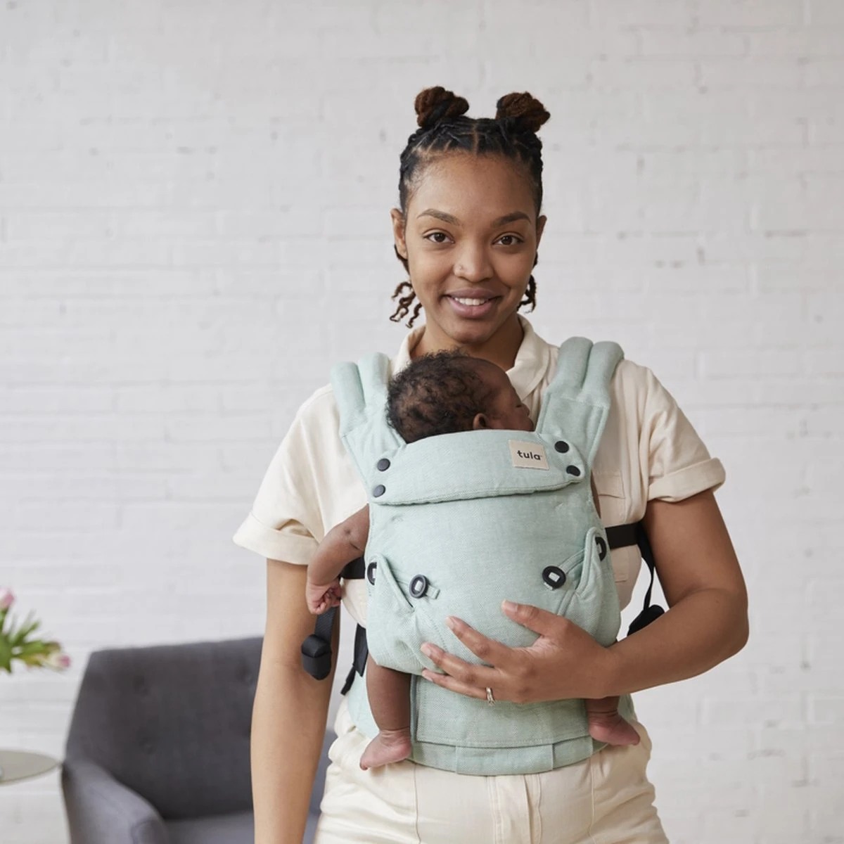 Tula Explore Draagzak Linen Eucalyptus - Ergonomische Draagzak Baby Vanaf Geboorte (maat 56) 11 Tula Explore Draagzak Linen Eucalyptus - Ergonomische Draagzak Baby Vanaf Geboorte (maat 56) - Afbeelding 9