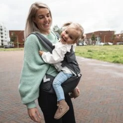 Deryan Pack Luxe Ergonomische Draagzak Babydrager + Opbergvakjes Grijs -Babyproducten Serie Winkel 1200x1200 1048