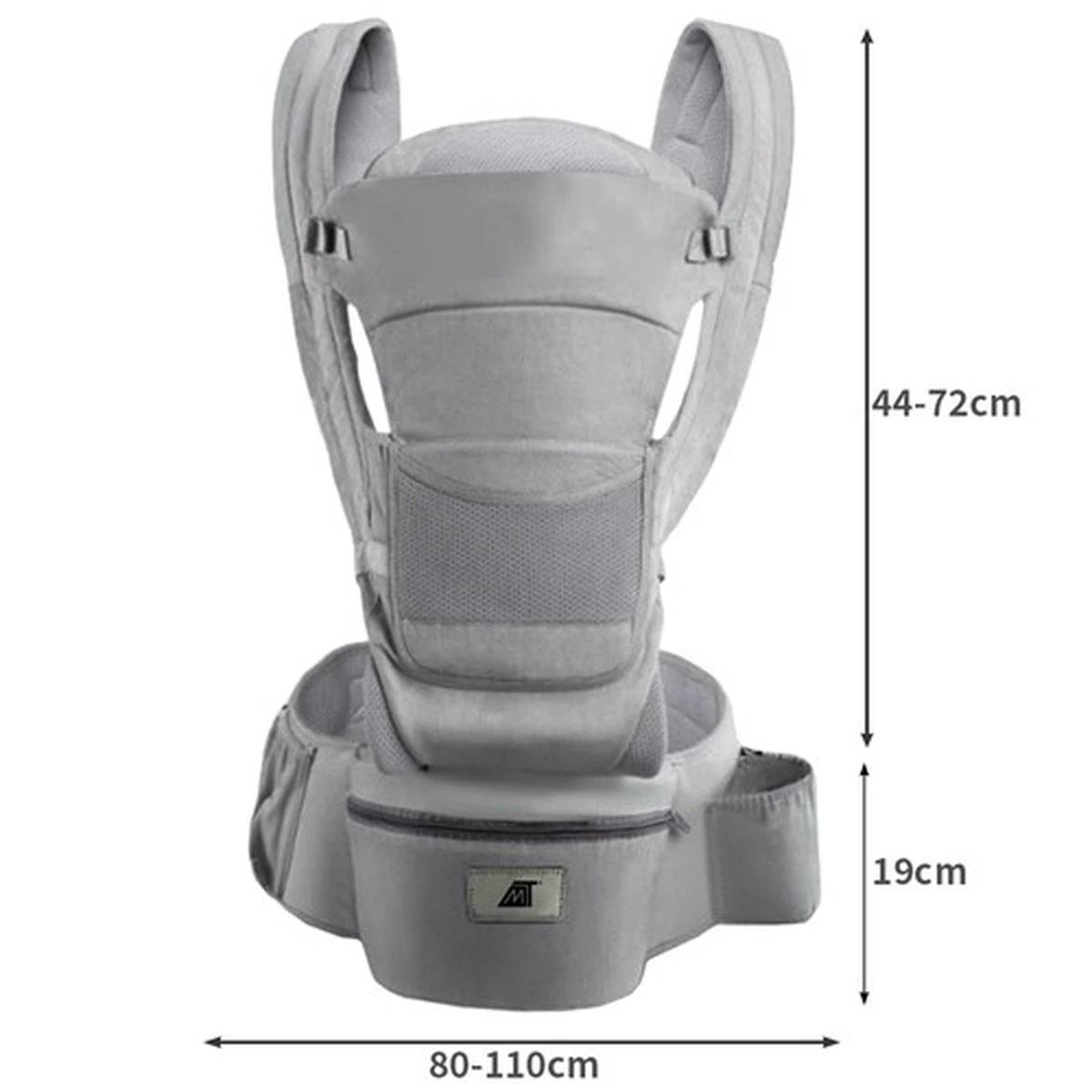 Ergonomische Draagzak Baby 15 In 1 - Draagdoek Tot 25 Kg - Baby Drager - Baby Carrier - Multifunctioneel - Grijs 12 Ergonomische Draagzak Baby 15 In 1 - Draagdoek Tot 25 Kg - Baby Drager - Baby Carrier - Multifunctioneel - Grijs - Afbeelding 10