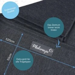 Makimaja Baby Sling - Donkergrijs - Hoge Kwaliteit 100% Natuurlijk Katoen Baby Sling - Baby Sling Pasgeborenen En Baby's Tot 15 Kg - Plus Inclusief: Baby Slabbetje -Babyproducten Serie Winkel 1200x1200 1090