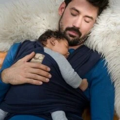 Babylonia - Tricot-Slen Organic - Draagdoek Baby - Silver Blue -Babyproducten Serie Winkel 1200x1200 1126