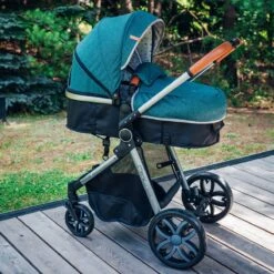 MoMi Kinderwagen - Compacte 2 In 1 Combiwagen - Limuru - Groen (geschikt Van 0-3 Jaar) -Babyproducten Serie Winkel 1200x1200 1131