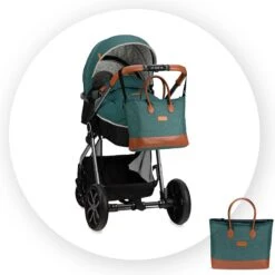MoMi Kinderwagen - Compacte 2 In 1 Combiwagen - Limuru - Groen (geschikt Van 0-3 Jaar) -Babyproducten Serie Winkel 1200x1200 1133
