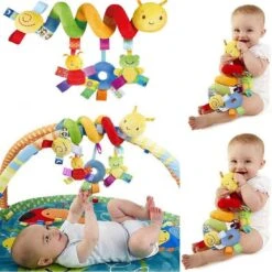 Merkloos Baby Spiraal Rups– Baby Knuffels - Baby Speelgoed - Baby Rammelaar - Boxspiraal - Maxi Cosi Spiraal - Kinderwagen Speelgoed Spiraal - Buggy Speelgoed - Auto Knuffel - Baby Spiraal Speeltje – Autostoel Ketting - Kinder Wagen Knuffels -Babyproducten Serie Winkel 1200x1200 114